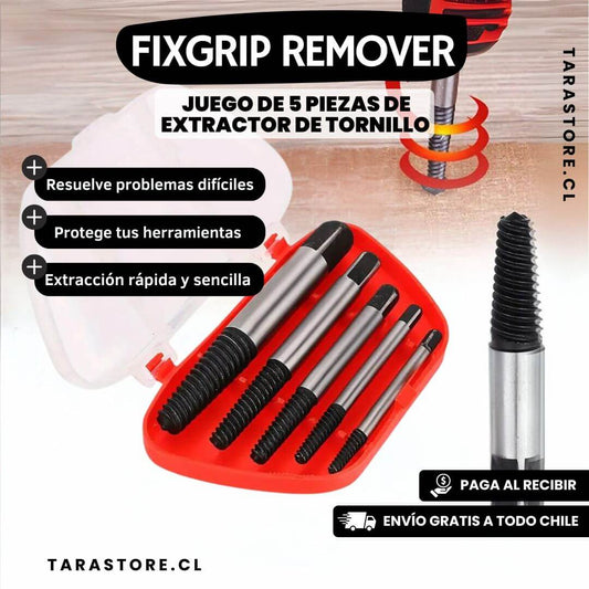 Juego 5 piezas extractor de tornillo