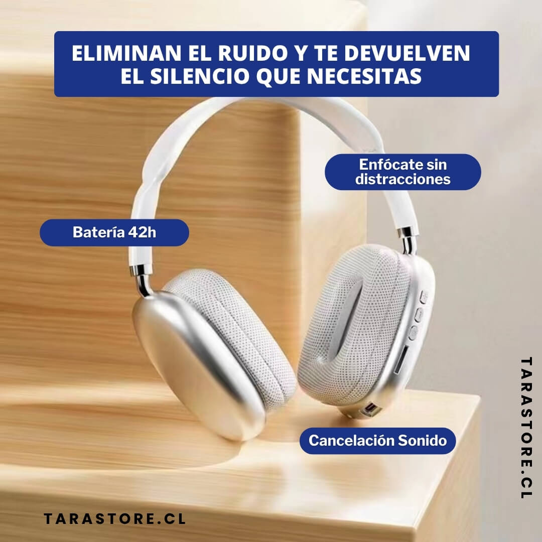 Audífonos P9 Ultra Bluetooth Sonido Envolvente Cancelación Ruido