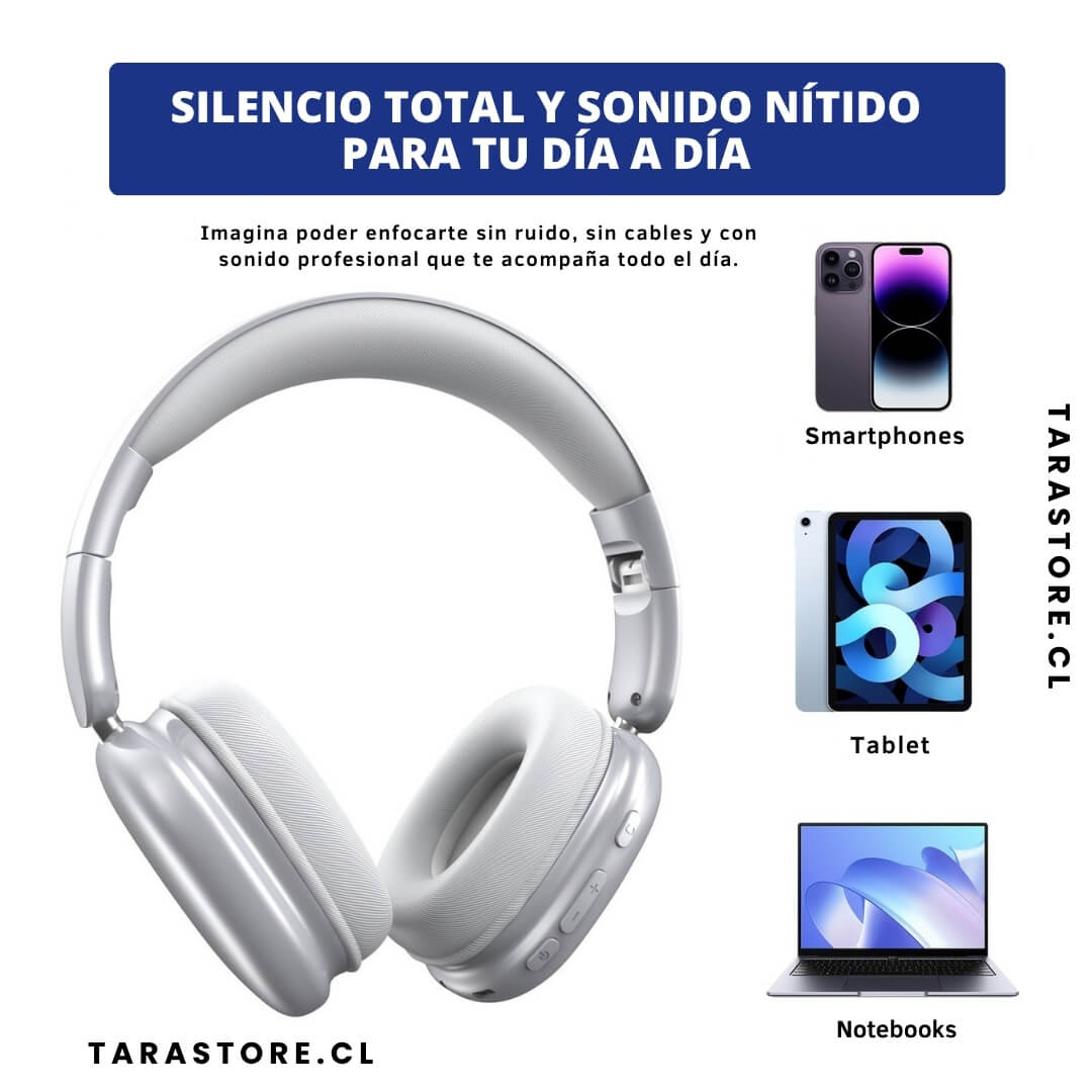 Audífonos P9 Ultra Bluetooth Sonido Envolvente Cancelación Ruido