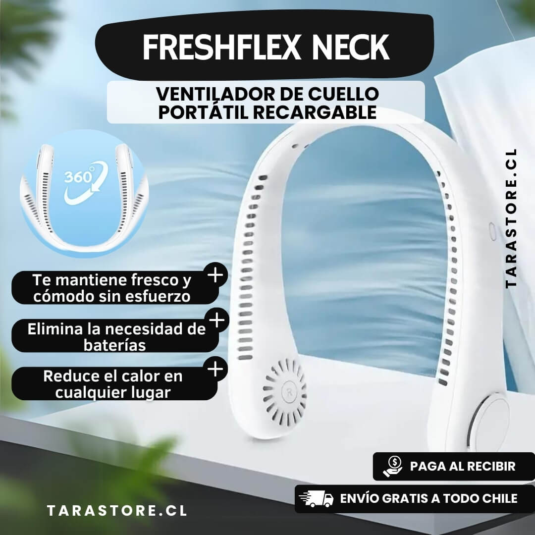 Ventilador de Cuello Portátil Recargable