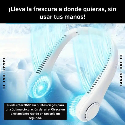 Ventilador de Cuello Portátil Recargable