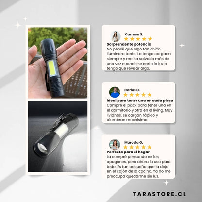 Promo 2 Mini Linternas Led - Ideal Para Emergencias y Cortes de Luz