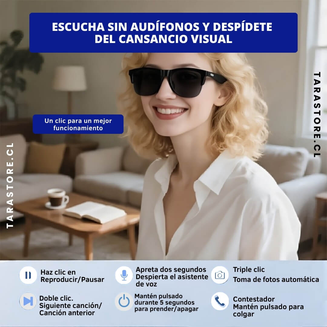 Gafas De Sol Iinteligentes Con Bluethooth y Táctiles