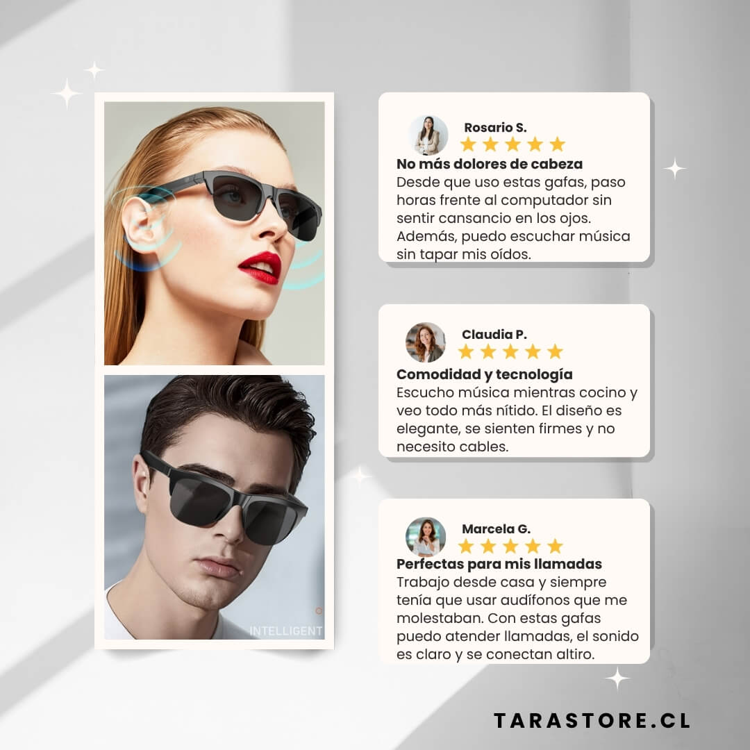 Gafas De Sol Iinteligentes Con Bluethooth y Táctiles