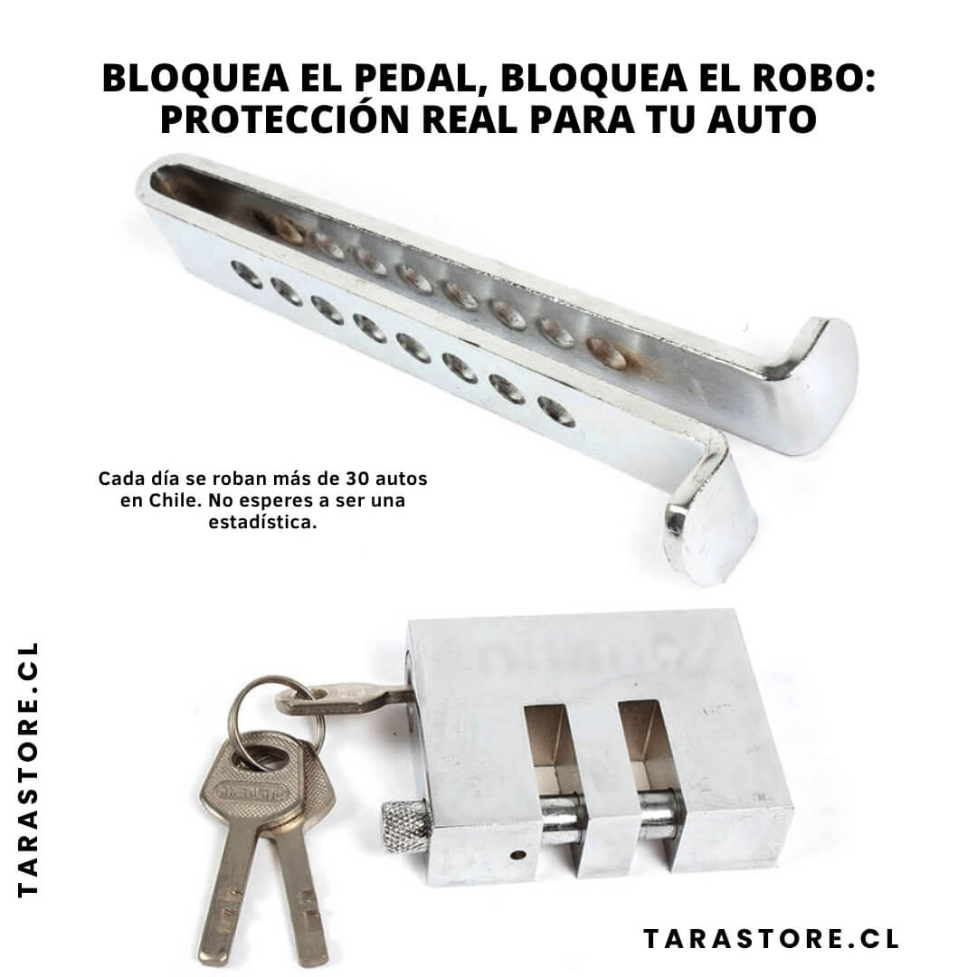 Traba Pedal Mantén Tu Vehículo Protegido y Seguro