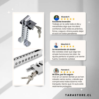 Traba Pedal Mantén Tu Vehículo Protegido y Seguro