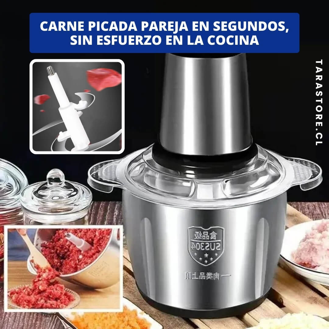 Picadora de Carne Pro Food - Tritura Procesa Todo Tipo de Carnes en Segundos