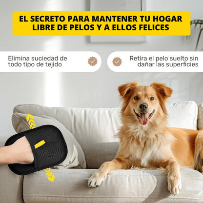 Max Guante Quita el Pelo De Tu Mascota - Sirve también para ropa y sillón