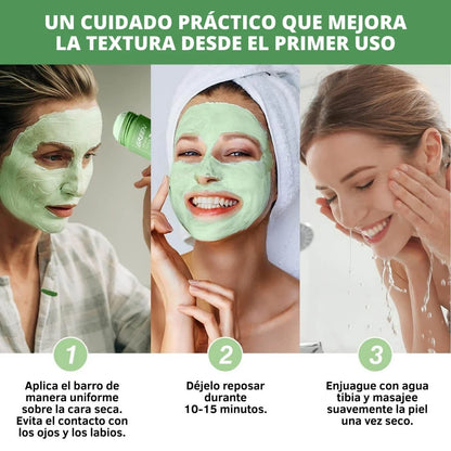 Pack 2 Mascarillas de Te Verde Natural - Purifica tu piel en minutos