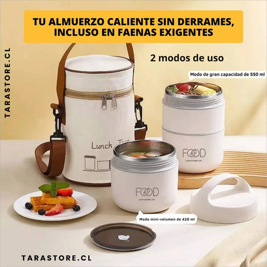 Lonchera 2 En 1 550ml y 420ml Disfruta Comidas Hechas en Casa