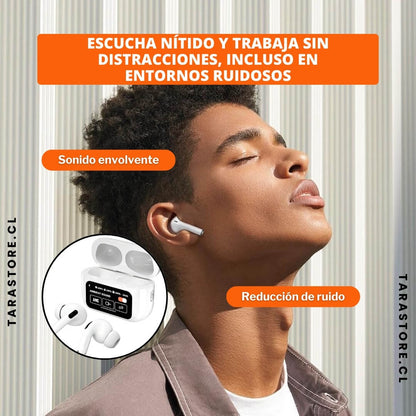 Audífonos Pro Bluetooth Con Pantalla Táctil - Control y Sonido Envolvente