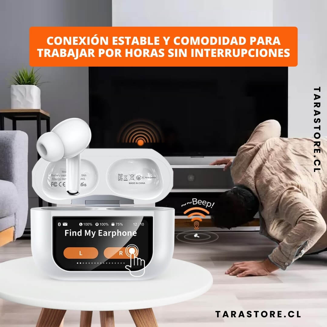 Audífonos Pro Bluetooth Con Pantalla Táctil - Control y Sonido Envolvente