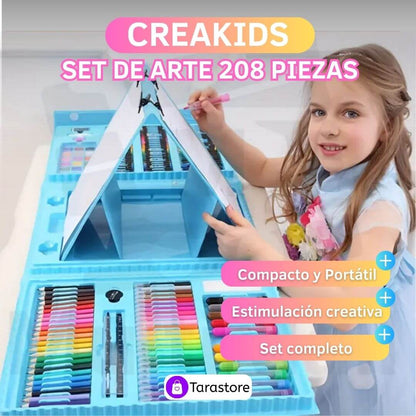 Creakids - Set de arte 208 piezas