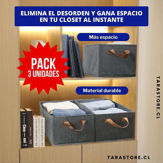Pack 3 Organizadores Para Closet  - Olvídate de la ropa desordenada