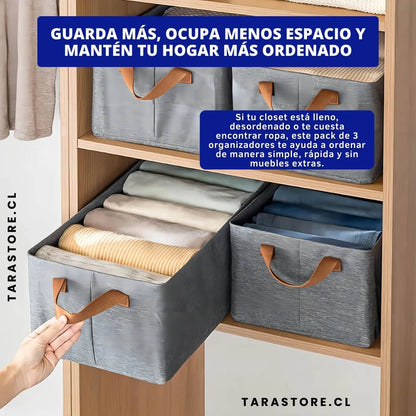 Pack 3 Organizadores Para Closet  - Olvídate de la ropa desordenada