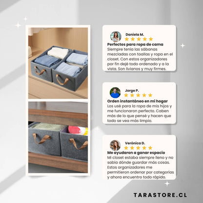 Pack 3 Organizadores Para Closet  - Olvídate de la ropa desordenada