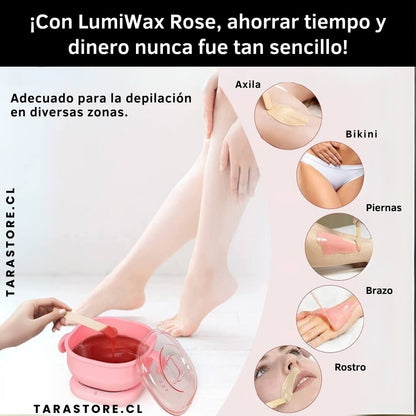 Mini Calentador de Cera de Silicona Rosa