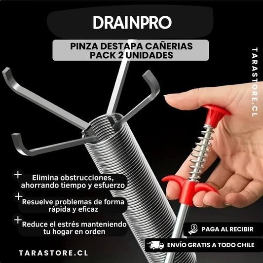 Pinza Destapa Cañerias Pack 2 Unidades