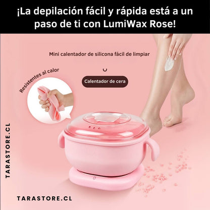 Mini Calentador de Cera de Silicona Rosa