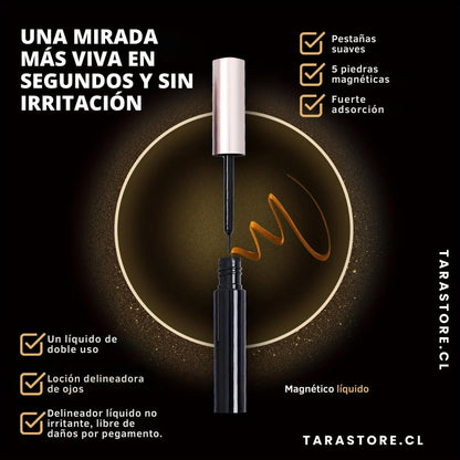 Set Pestañas Magnéticas + Máscara de Pestaña de Regalo - Lleva tu mirada a otro nivel