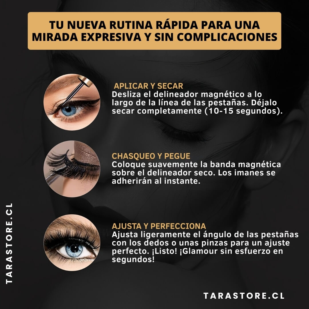 Set Pestañas Magnéticas + Máscara de Pestaña de Regalo - Lleva tu mirada a otro nivel