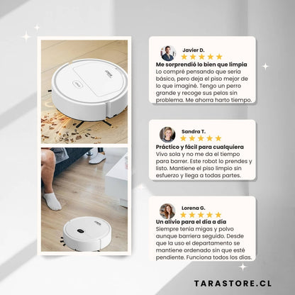 Aspiradora Robot Inteligente - Piso Limpio y Reluciente En Minutos