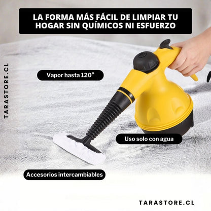 Limpiador a Vapor Multifuncional - Hogar libre de suciedad y bacterias