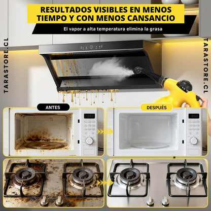 Limpiador a Vapor Multifuncional - Hogar libre de suciedad y bacterias