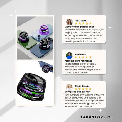 Parlante Magnetico Portatil Sound Pro - Calidad y sonido envolvente en todo momento