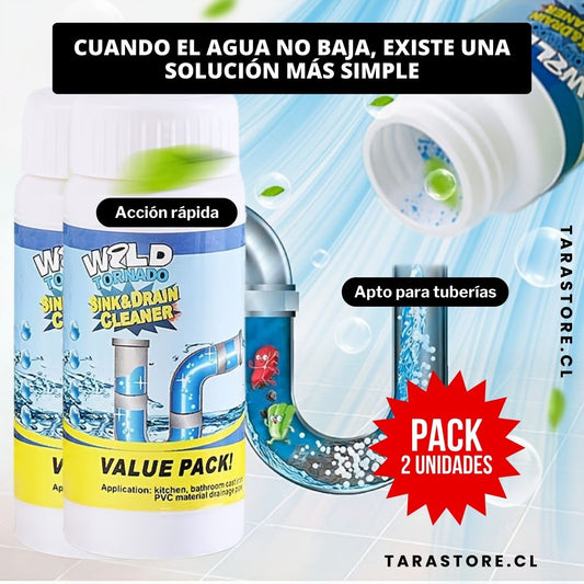 Súper Polvo Destapador de Cañerias Promo 2 Unidades - Destapa Todo En Segundos