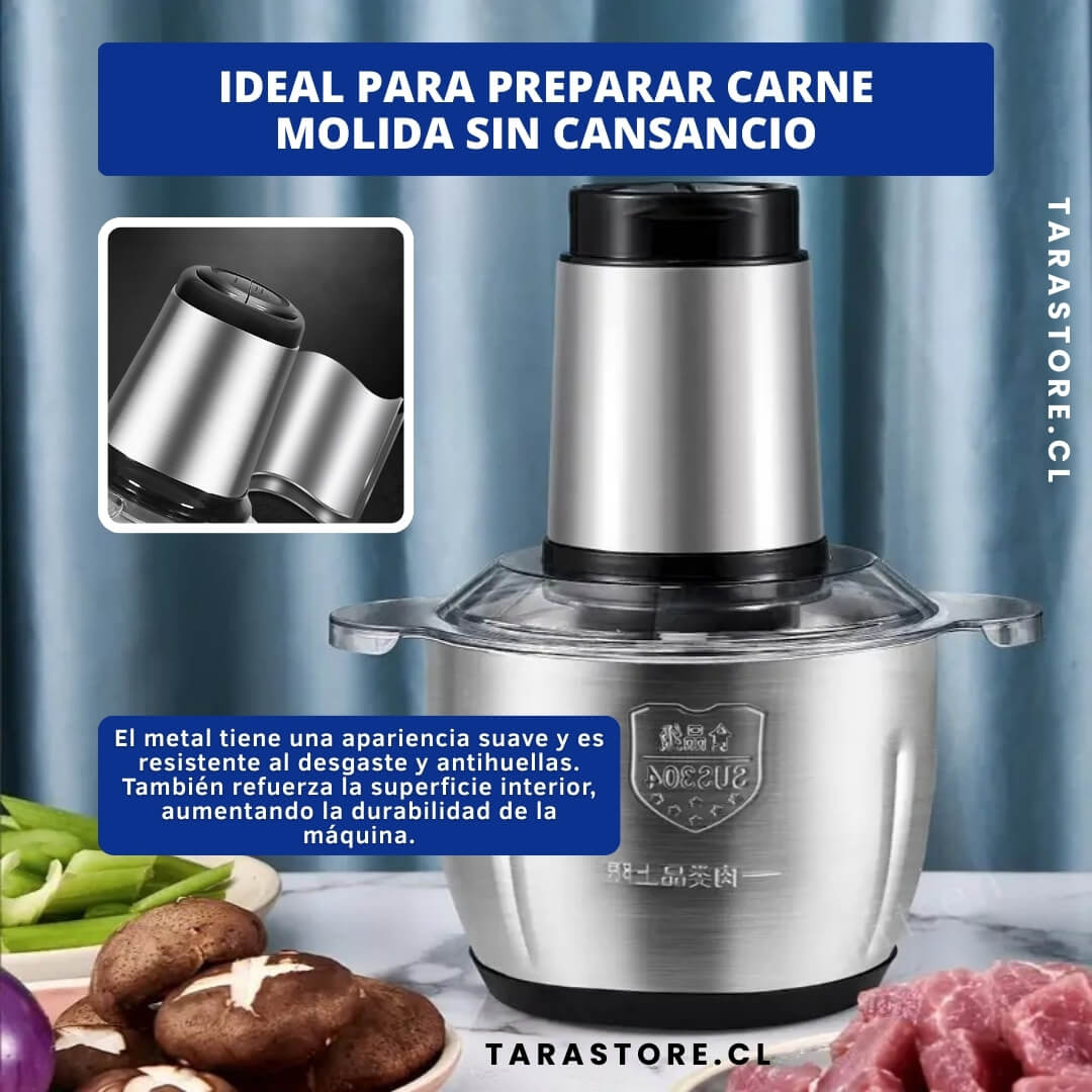 Picadora de Carne Pro Food - Tritura Procesa Todo Tipo de Carnes en Segundos
