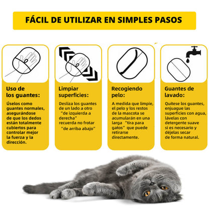 Max Guante Quita el Pelo De Tu Mascota - Sirve también para ropa y sillón