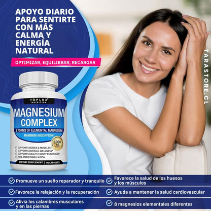 Original Magnesio Complex 8 Elemental 1000 Mg -  El equilibrio perfecto entre ciencia y bienestar