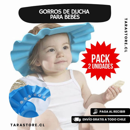 Pack 2 Gorros de Ducha para Bebes