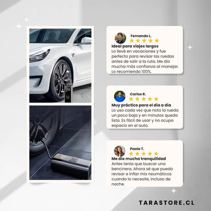 Compresor De Aire Portatil 12V - Infla neumáticos en segundos