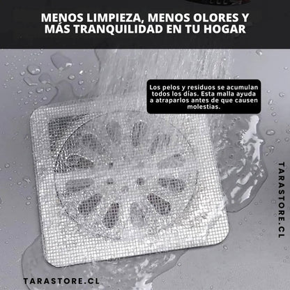 Protector Malla Para Drenaje Pack 30 unidades - No Más Pelos Ni Malos Olores
