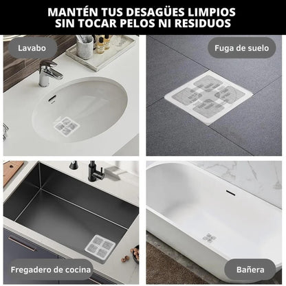 Protector Malla Para Drenaje Pack 30 unidades - No Más Pelos Ni Malos Olores