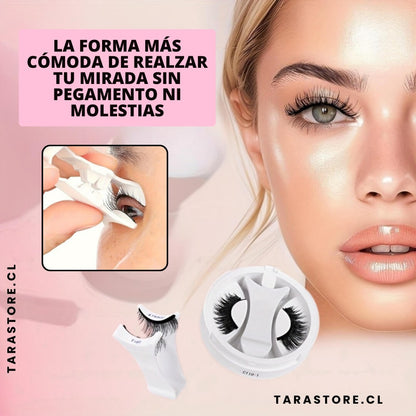 Pestañas Magnéticas Profesionales Efecto Natural - Sin pegamentos, listas en segundos