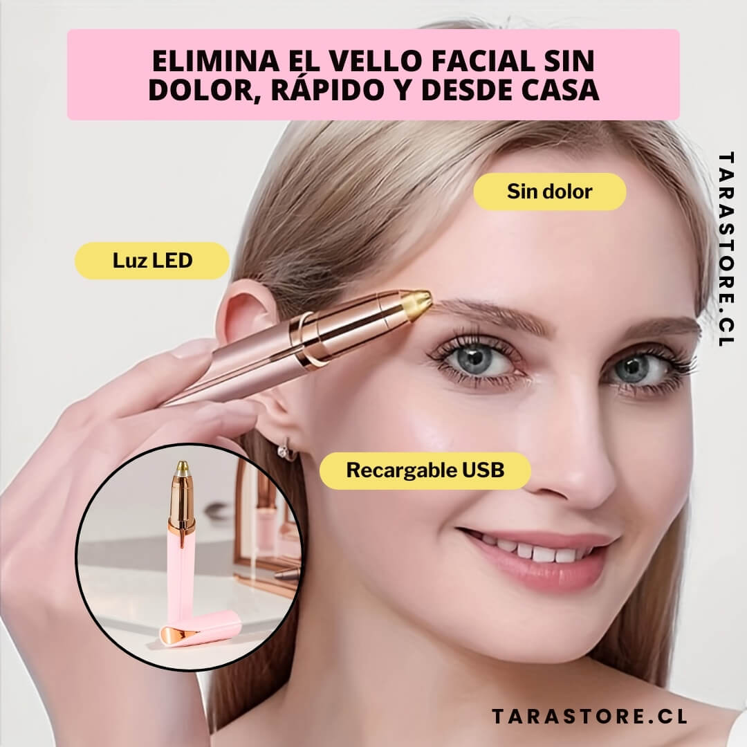 Depiladora De Precisión Facial 2 En 1 - Piel Suave y Sin Irritación