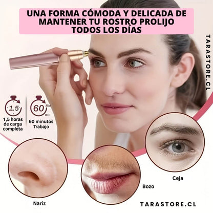 Depiladora De Precisión Facial 2 En 1 - Piel Suave y Sin Irritación