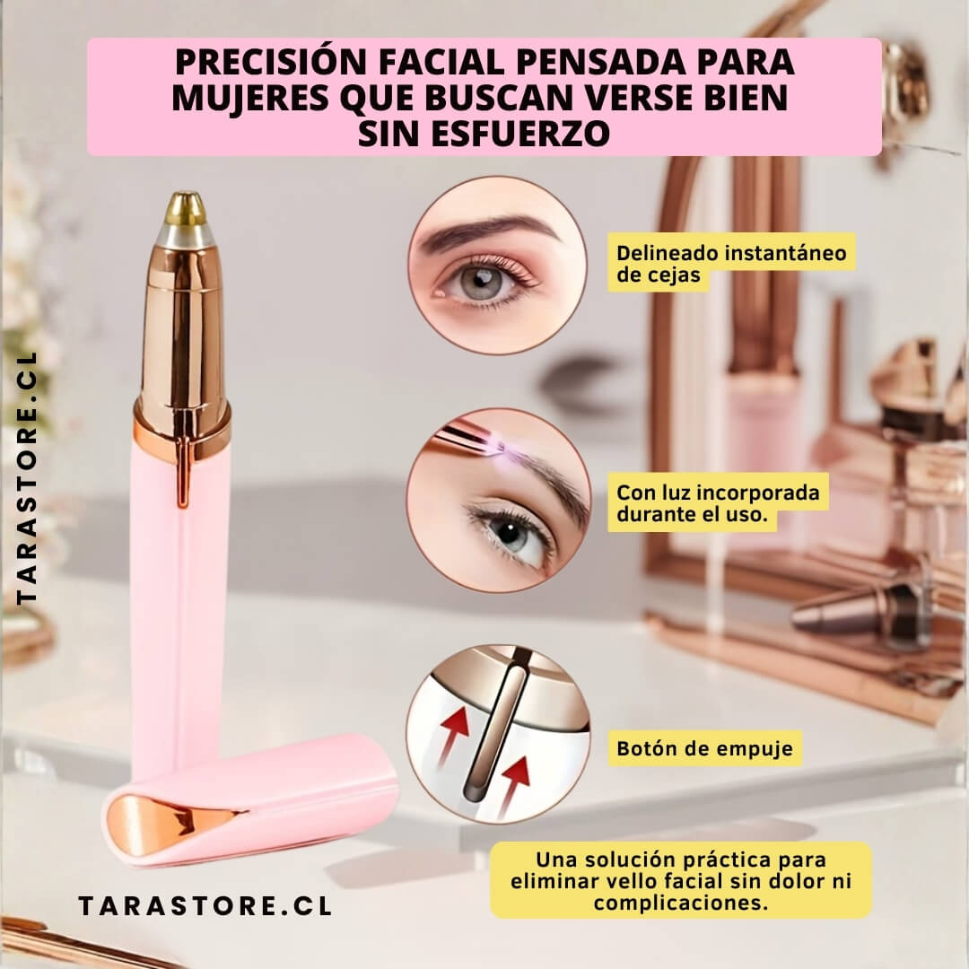 Depiladora De Precisión Facial 2 En 1 - Piel Suave y Sin Irritación