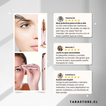 Depiladora De Precisión Facial 2 En 1 - Piel Suave y Sin Irritación
