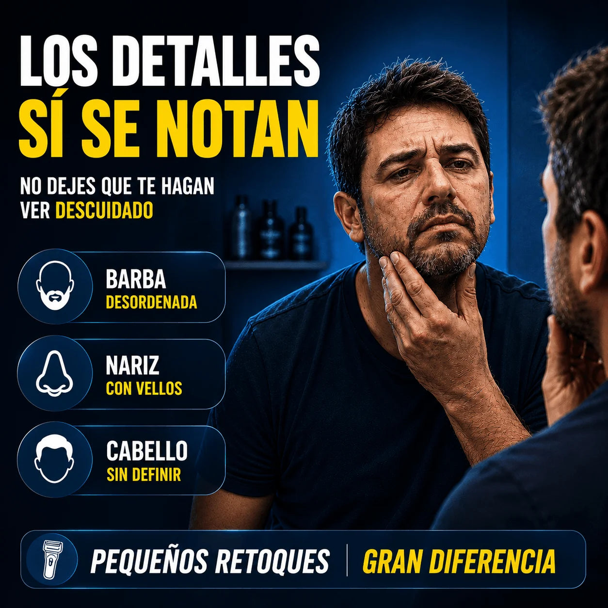 Kit 360° Afeitadora 3 en 1 — Que Ningún Detalle Arruine una Buena Impresión