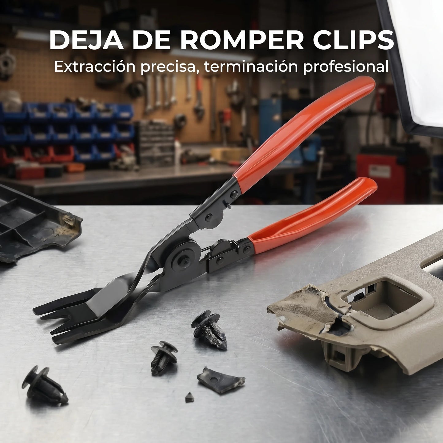 Alicate Extractor de Clips para Paneles de Auto — Sin Romper, Sin Marcar