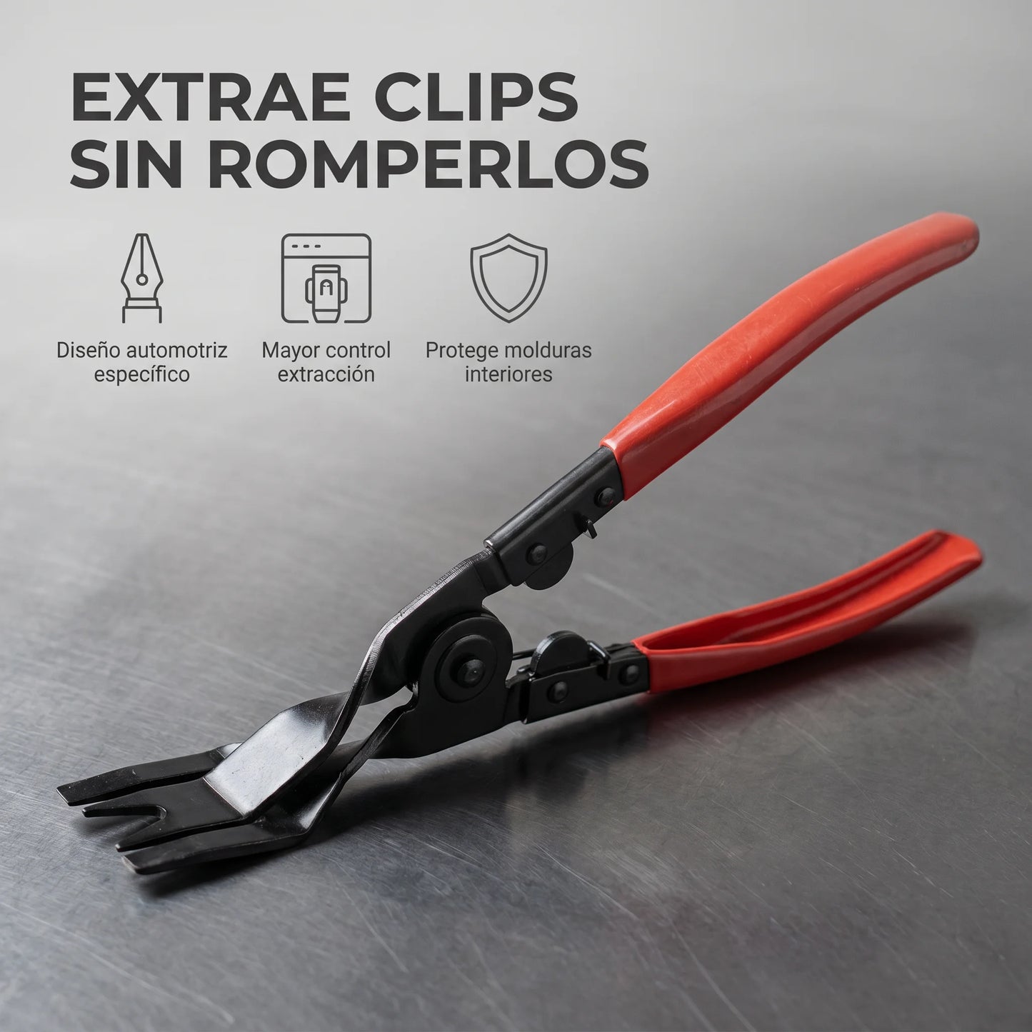 Alicate Extractor de Clips para Paneles de Auto — Sin Romper, Sin Marcar