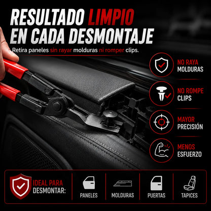 Alicate para Desmontar Paneles de Auto — Sin Rayar, Sin Romper, Sin Marcar