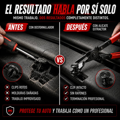 Alicate para Desmontar Paneles de Auto — Sin Rayar, Sin Romper, Sin Marcar