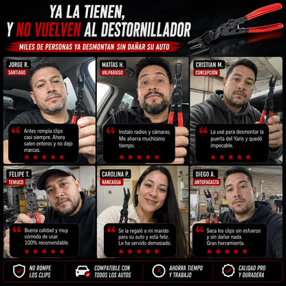 Alicate para Desmontar Paneles de Auto — Sin Rayar, Sin Romper, Sin Marcar