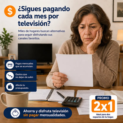Antena Digital TV Ultra HD — Canales Gratis Sin Mensualidades | Promo 2x1