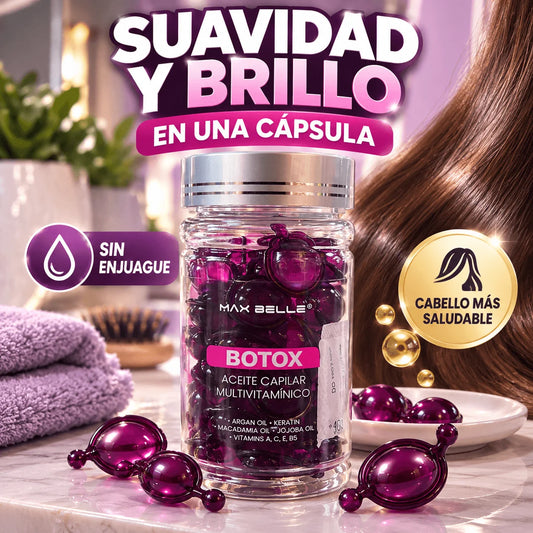 Botox Capilar Multivitaminico en Cápsulas — Suavidad y Control del Frizz Sin Enjuague